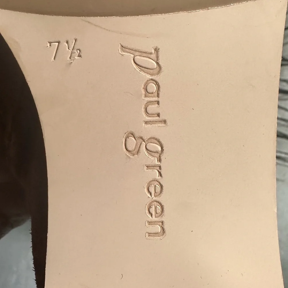 🌸PAUL GREEN🌸 Sante Zip Suede Bootie Size: 7.5UK - Picture 10 of 11